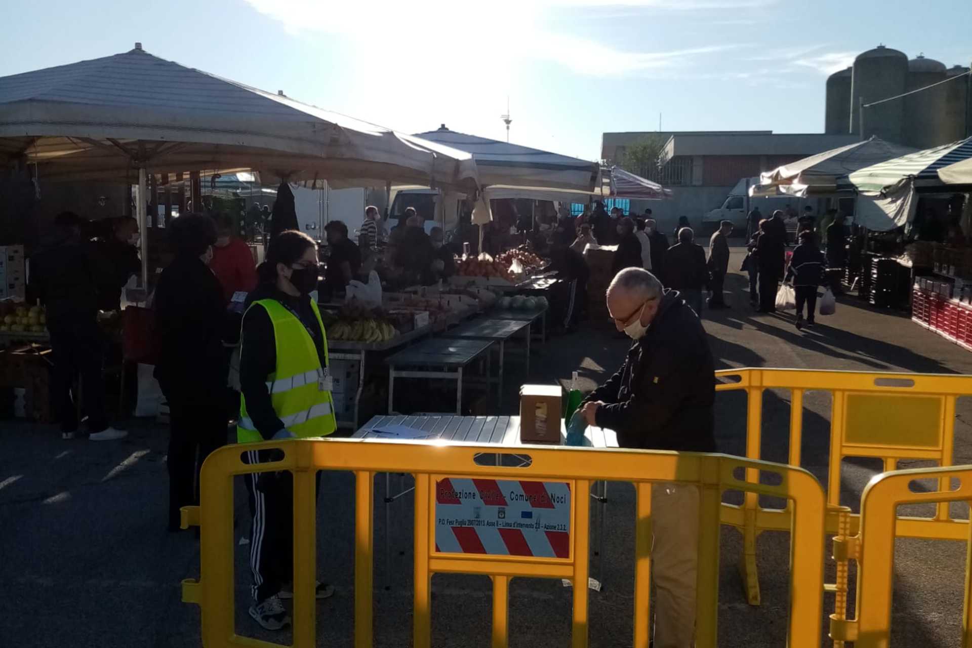 Mercato settimanale: ampliamento provvisorio e sperimentale dell’area mercatale. Il Sindaco fa appello al buon senso e alla responsabilità