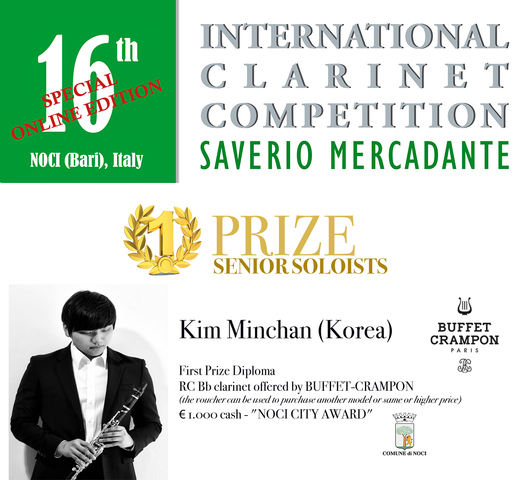 Conclusa la XVI edizione del Concorso Internazionale di Clarinetto “Saverio Mercadante”