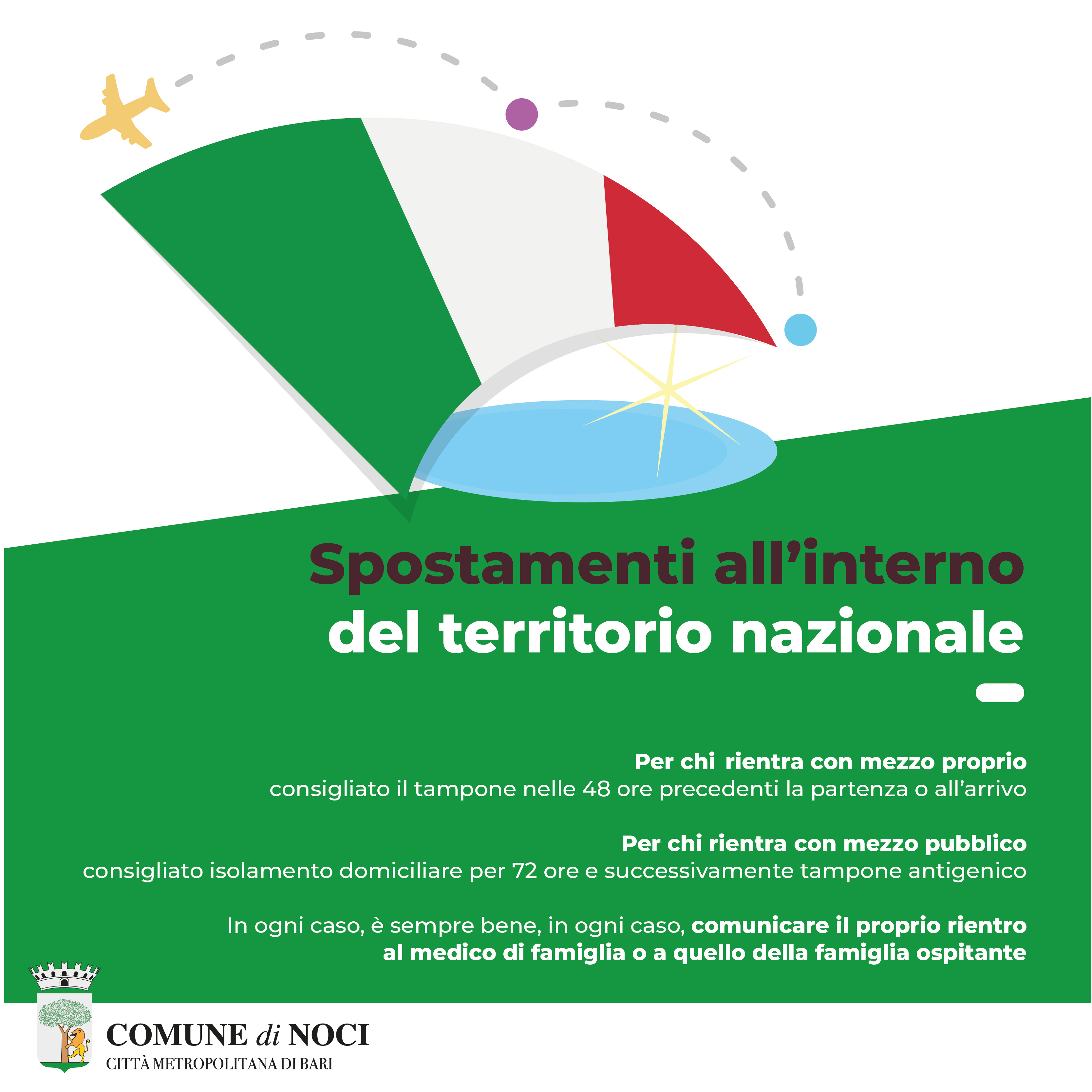 Emergenza Covid-19: disposizioni per i rientri durante le festività natalizie. Il Sindaco: “Rispettiamo le regole e tutto andrà bene”
