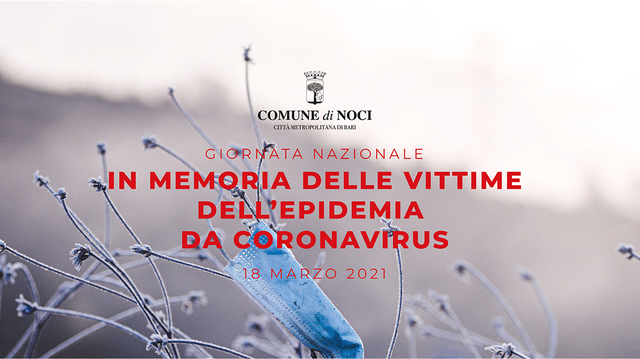 18 Marzo: Giornata nazionale in memoria delle vittime dell’epidemia da Coronavirus. Bandiera a mezz’asta e un minuto di silenzio alle 11:00. Il messaggio del Sindaco Domenico Nisi