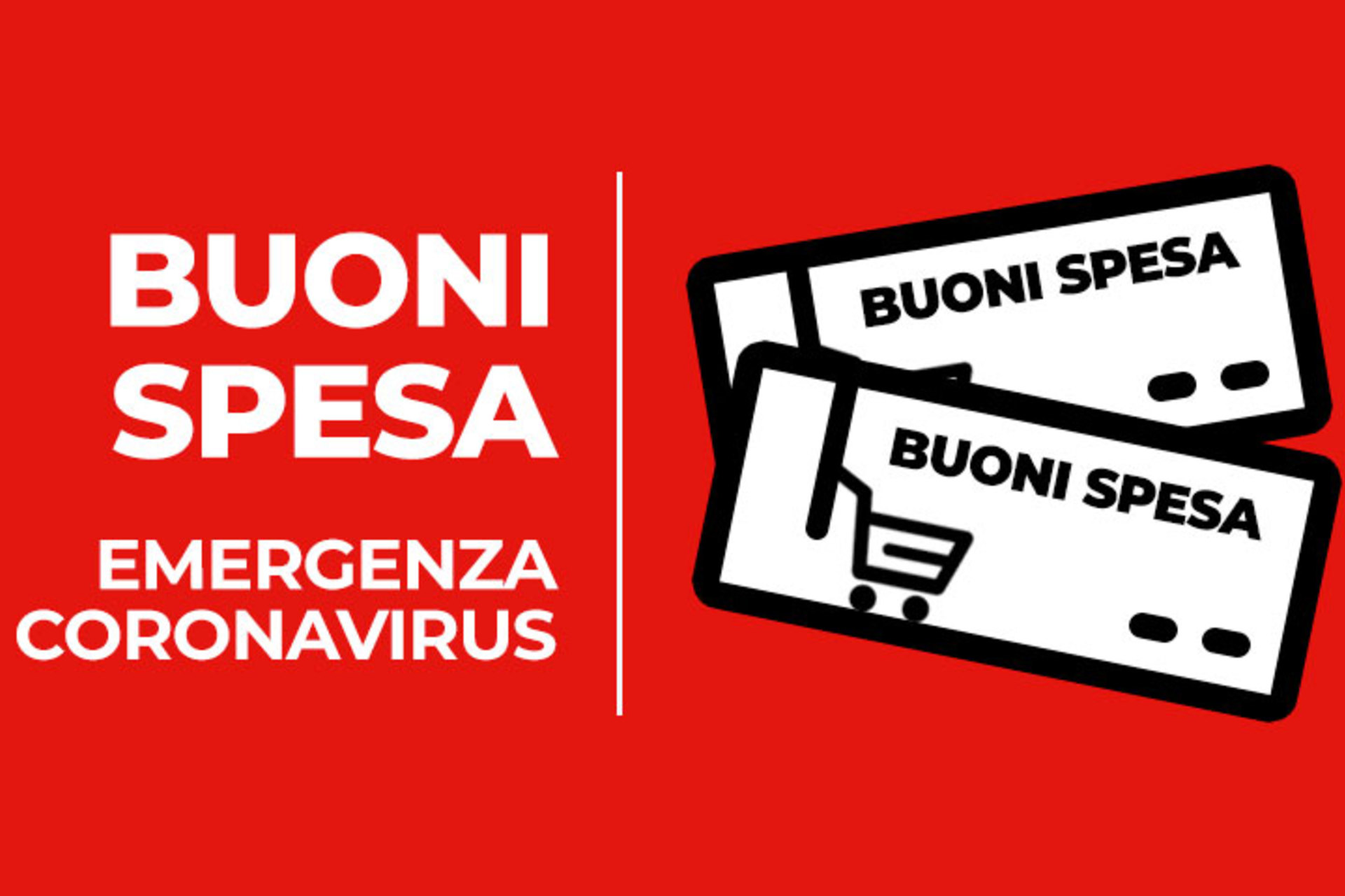 Buoni spesa: pubblicato l’Avviso in favore di persone o famiglie in condizioni di disagio economico e sociale causato dalla diffusione del Covid-19