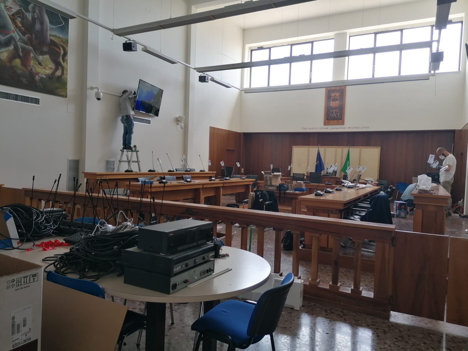 Un nuovo sistema digitale multimediale per l’Aula Consiliare