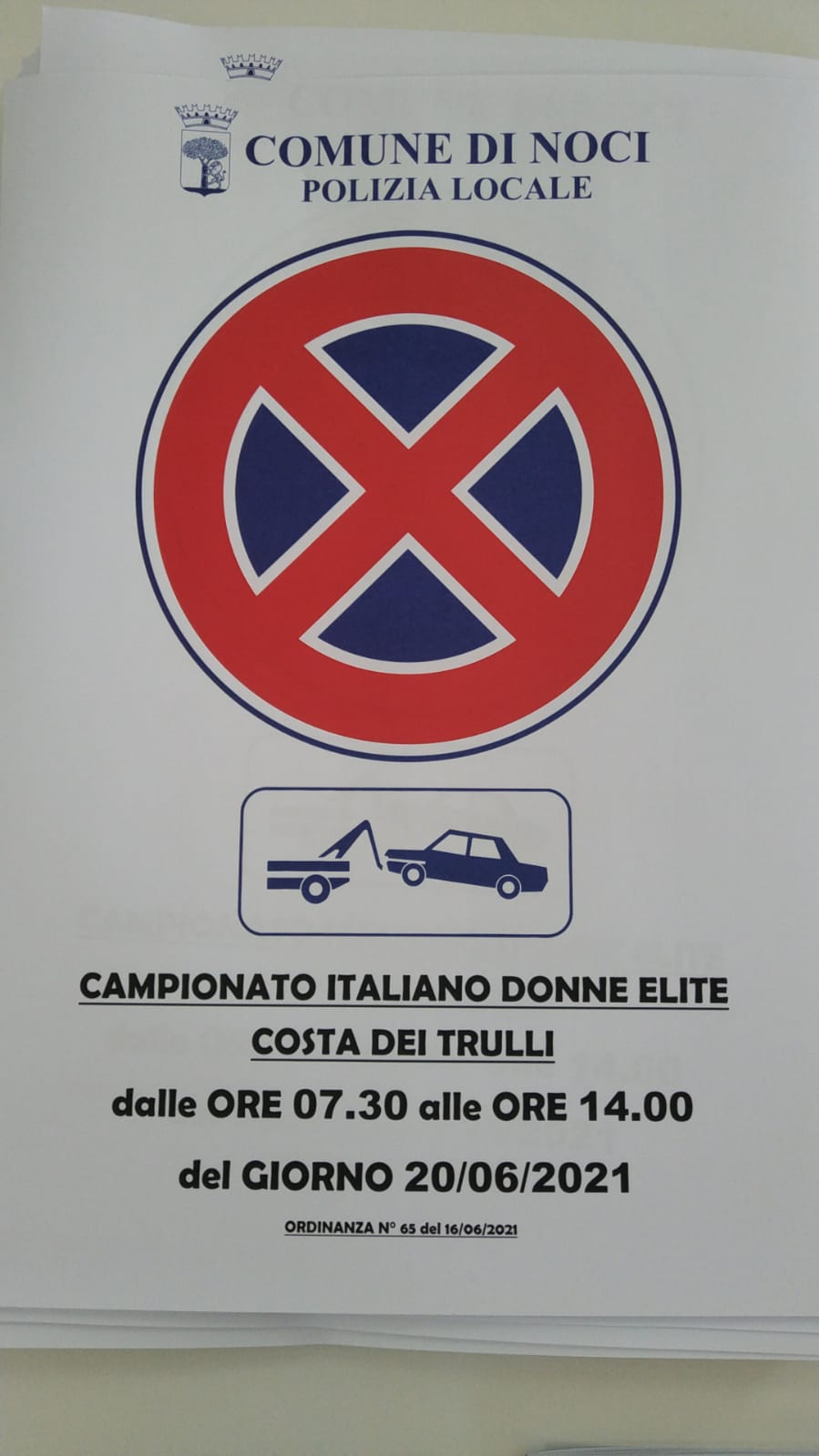 Campionato Italiano Donne Élite “Costa dei trulli”: disposizioni per la viabilità. Noci si prepara ad accogliere l’importante evento ciclistico