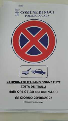 Campionato Italiano Donne Élite “Costa dei trulli”: disposizioni per la viabilità. Noci si prepara ad accogliere l’importante evento ciclistico